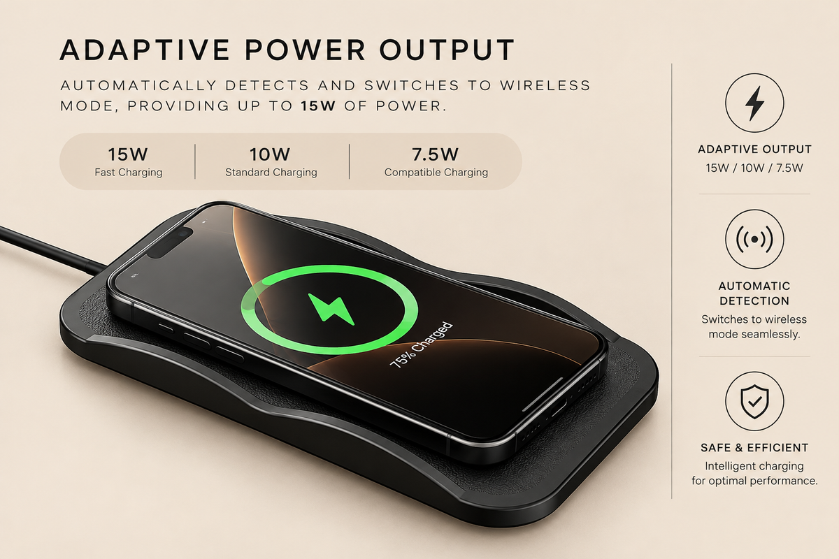 Silicone Wireless Charging Pad – 15W Fast Charging