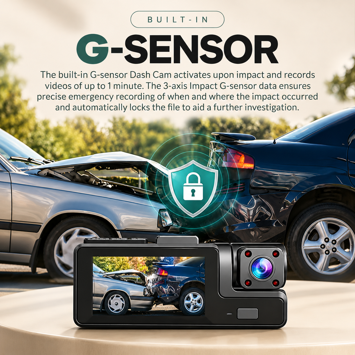 1080P Dual-Lens Dash Cam