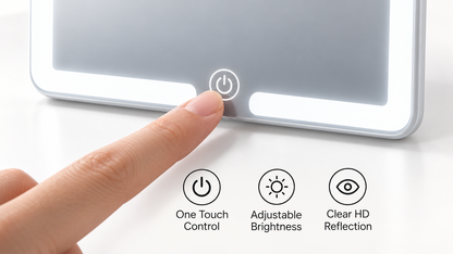 Tri-Colour LED Car Vanity Mirror