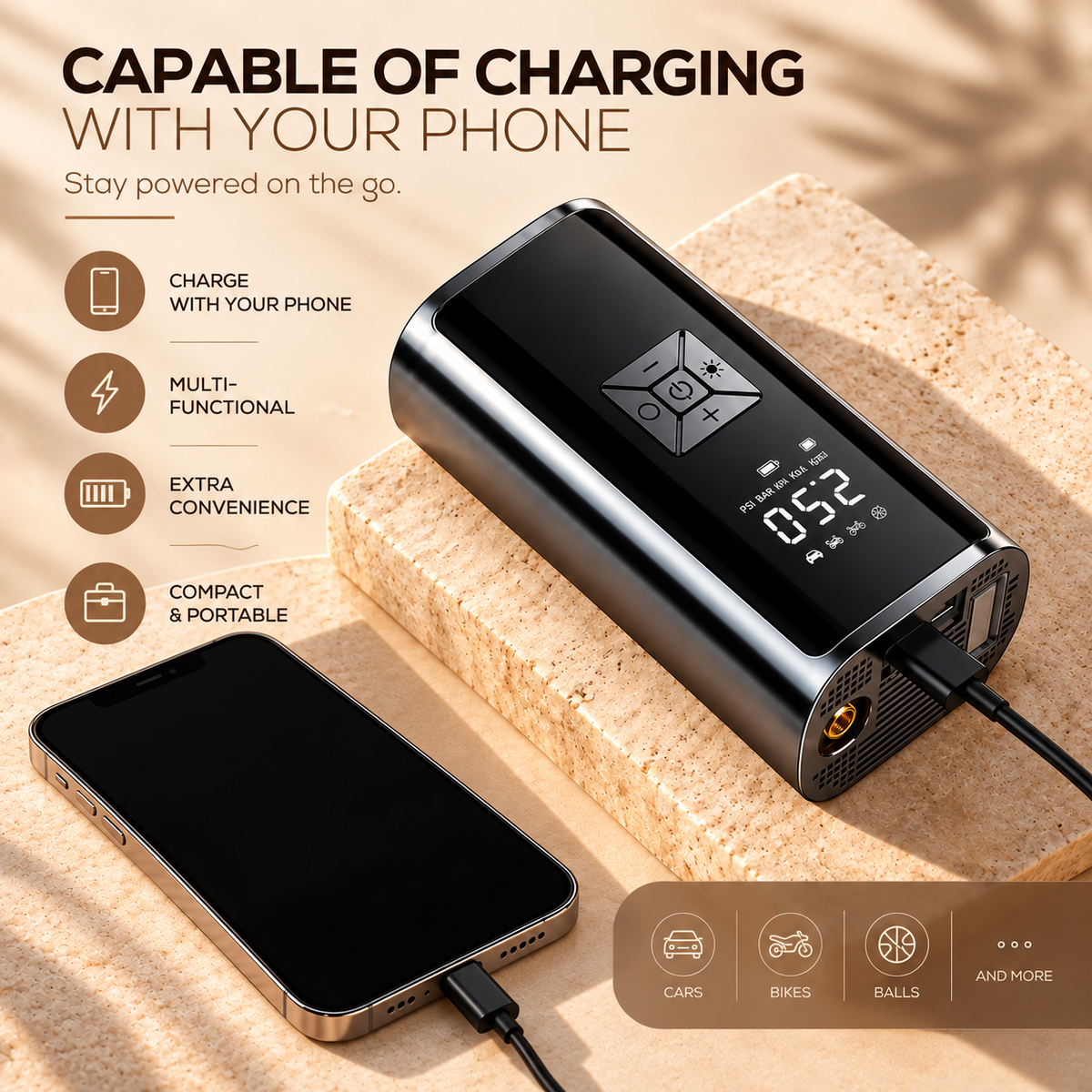 Autovelle™ ProAir — Cordless Tyre Inflator