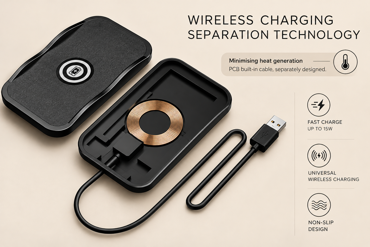 Silicone Wireless Charging Pad – 15W Fast Charging
